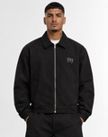 Jeans Jacket brookly Harlem Logo 3D(Black)